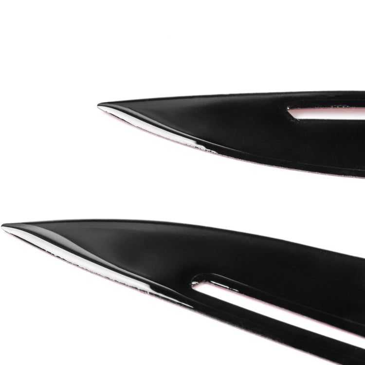 Pair Car Lamp Eyebrow Soft Decorative Sticker for BMW 5 Series F10 2010-2013, with Hole, For BMW 5 Series F10 2010-2013, with Hole