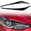 Pair Car Lamp Eyebrow Soft Decorative Sticker for Hyundai Elantra 2016-2018, For Hyundai Elantra 2016-2018