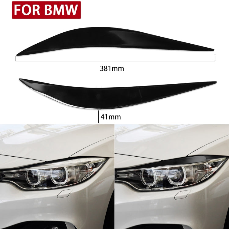 Pair Car Lamp Eyebrow Soft Decorative Sticker for BMW 4 Series F32/F33/F36 2012-2017, M3 F80 & M4 F82/F83 2014-2016, For BMW 4 Series F32/F33/F36 2012-2017, M3 F80 & M4 F82/F83 2014-2016