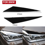 Pair Car Lamp Eyebrow Soft Decorative Sticker for BMW X1 E842 2009-2014, For BMW X1 E842 2009-2014