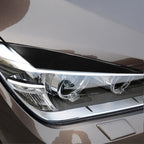 Pair Car Lamp Eyebrow Soft Decorative Sticker for BMW X1 E842 2009-2014, For BMW X1 E842 2009-2014