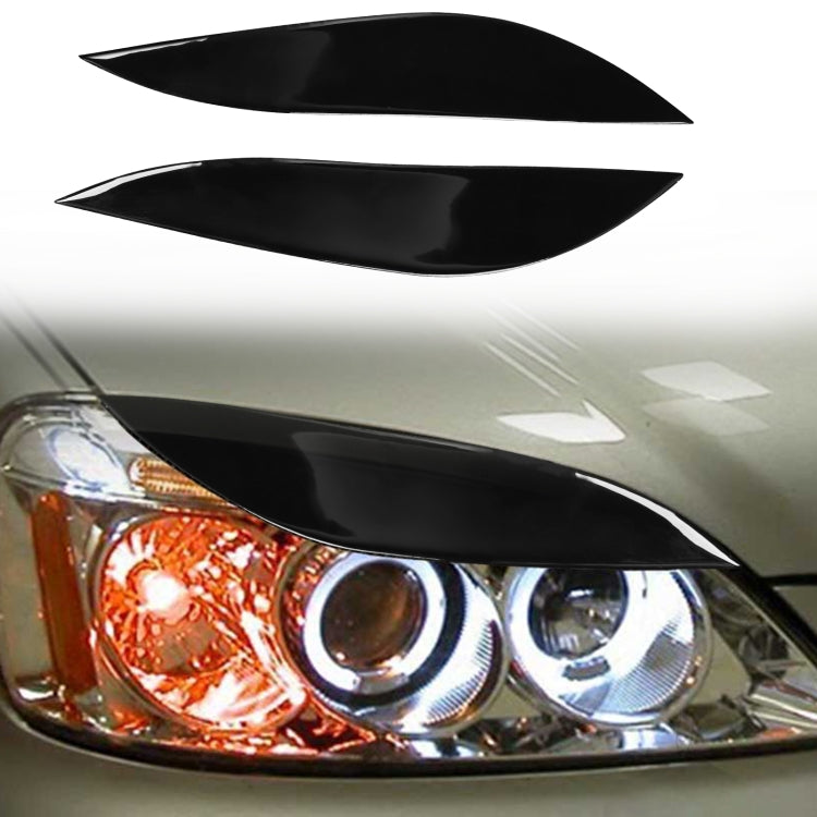 Pair Car Lamp Eyebrow Soft Decorative Sticker for Honda Civic 2001-2003, For Honda Civic 2001-2003