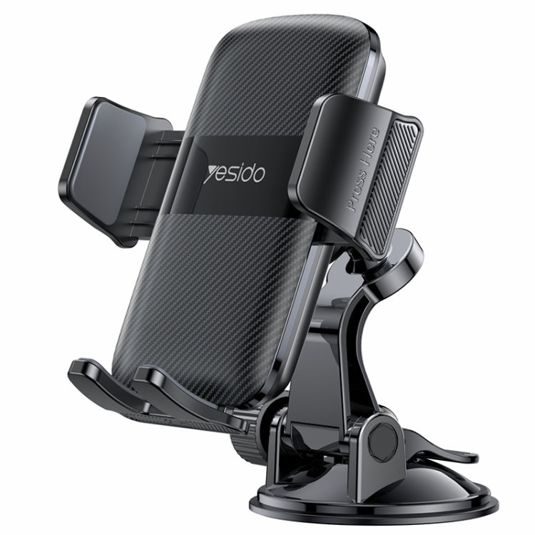 Yesido C175 Mini Suction Cup Type Mechanical Phone Clip Car Holder, C175