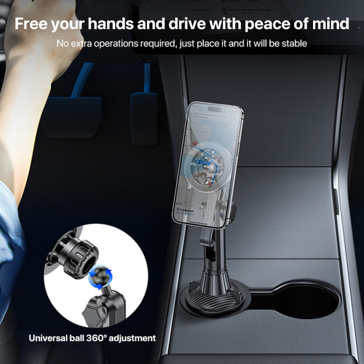 Yesido C200 Magsafe Magnetic Adjustable Car Cup Holder Using Phone Bracket, C200