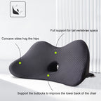 Car Memory Foam Breathable Lumbar Cushion, Lumbar Cushion
