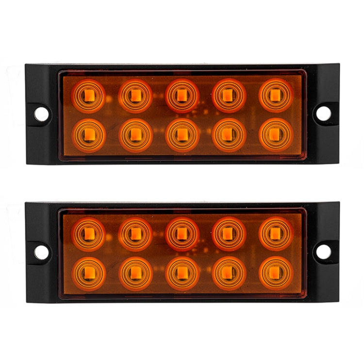 2pcs Car / Truck 10LEDs Side Marker Indicator Lights Bulb Lamp, MK-017 (White), MK-017(Orange), MK-017 (Red)