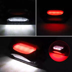 2pcs Car / Truck 12-24V 8LEDs Dual Color Side Marker Indicator Lights Bulb Lamp, MK-113