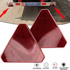 Trucks Trailers RV Triangular Red Reflector, Self Adhesive
