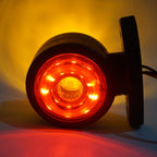 2pcs Car / Truck 12-30V 20LEDs Red Yellow Side Marker Indicator Lights Bulb Lamp, MK-180