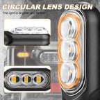 2pcs 12V 3LEDs Motorcycle Mini Water Turn Signal Light, 3LEDs (Yellow), 3LEDs (Black), 3LEDs (Transparent)