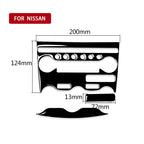 For Nissan 370Z Z34 2009- 3 in 1 Car AC Adjustment Panel Decorative Sticker, Left and Right Drive Universal, 3 in 1 AC Adjustment Panel