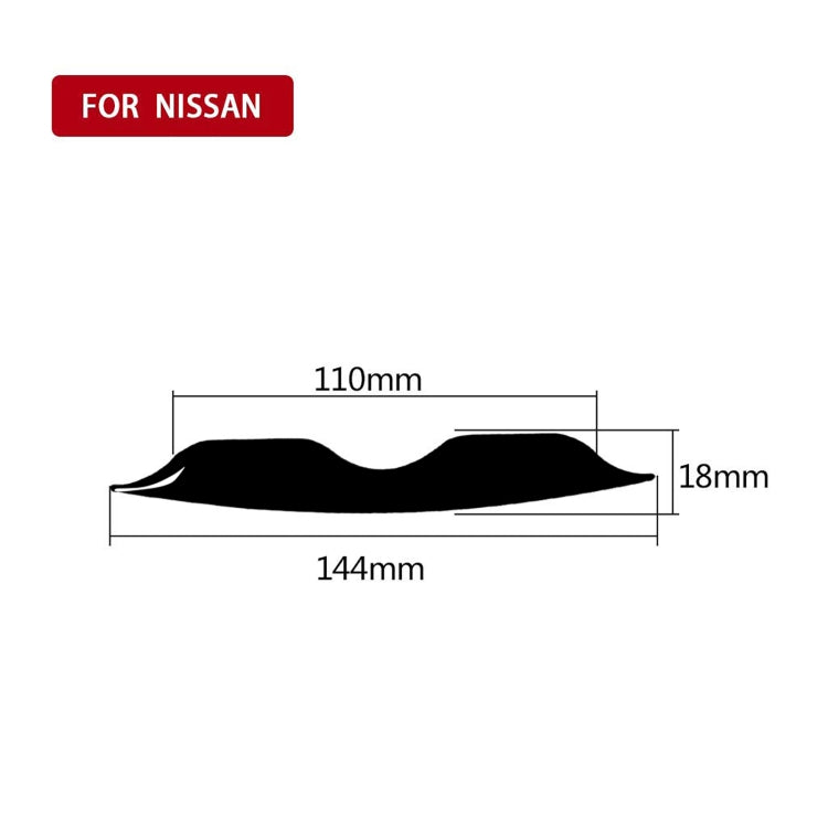 For Nissan 370Z Z34 2009- Car AC Adjustment Decorative Stripe, Left and Right Drive Universal, AC Adjustment