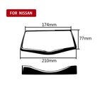 For Nissan 370Z Z34 2009- 2 in 1 Car Multimedia Navigation Button Frame Decorative Sticker, Left and Right Drive Universal, Multimedia Navigation Button Frame
