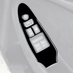 For Nissan 370Z Z34 2009- 2 in 1 Car Window Lift Panel with Hole Decorative Sticker, Right Drive, Window Lift Panel with Hole, Right Drive