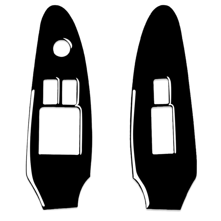 For Nissan 370Z Z34 2009- 2 in 1 Car Window Lift Panel Decorative Sticker, Left Drive, Window Lift Panel, Left Drive