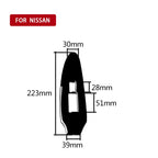 For Nissan 370Z Z34 2009- Car Co-driver Side Door Lift Panel Decorative Sticker, Left Drive, Co-driver Side Door Lift Panel, Left Drive