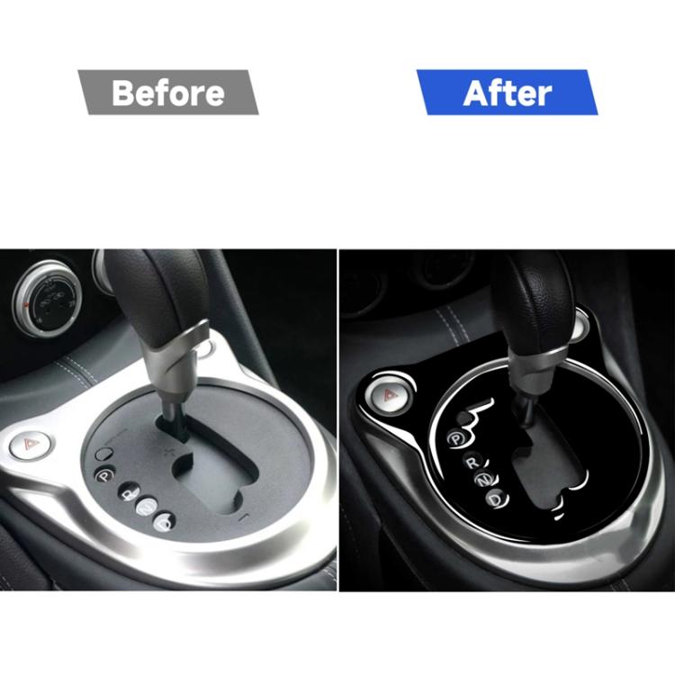 For Nissan 370Z Z34 2009- 2 in 1 Car Automatic Gear Shift Panel Decorative Sticker, Left Drive, Automatic Gear Shift Panel, Left Drive