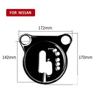 For Nissan 370Z Z34 2009- 2 in 1 Car Automatic Gear Shift Panel Decorative Sticker, Right Drive, Automatic Gear Shift Panel, Right Drive