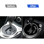 For Nissan 370Z Z34 2009- 2 in 1 Car Automatic Gear Shift Panel Decorative Sticker, Right Drive, Automatic Gear Shift Panel, Right Drive