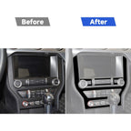 For Ford Mustang 2015-2020 Car Central Control CD Frame Decorative Sticker, Left and Right Drive Universal, Central Control CD Frame
