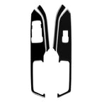 For Ford Mustang 2015-2020 4 in 1 Car Window Lift Panel Decorative Sticker, Left Drive, 4 in 1 Window Lift Panel, Left Drive