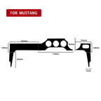 For Ford Mustang 2015-2020 Car Dashboard Panel Set Decorative Sticker, Right Drive, Dashboard Panel Set, Right Drive