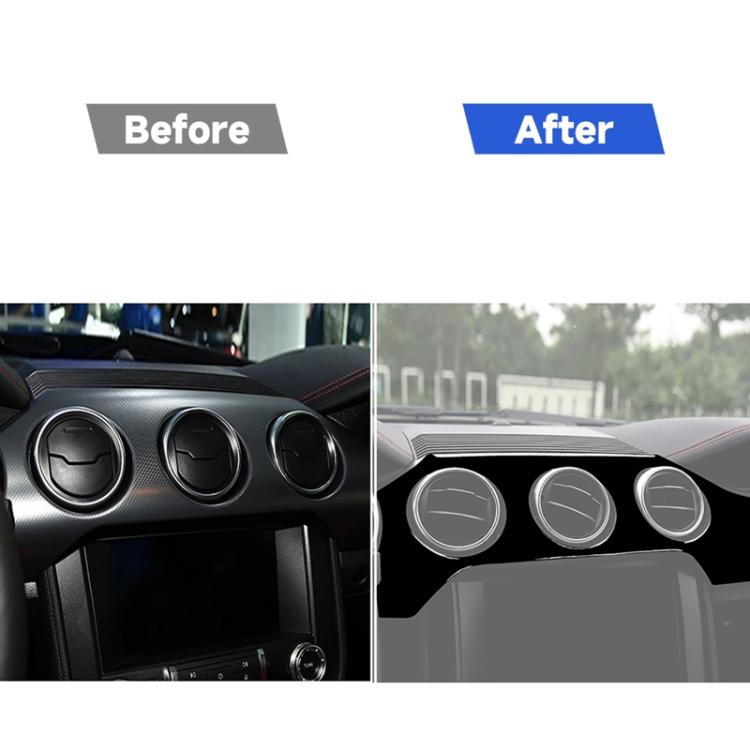 For Ford Mustang 2015-2020 Car Dashboard Panel Set Decorative Sticker, Left Drive, Dashboard Panel Set, Left Drive