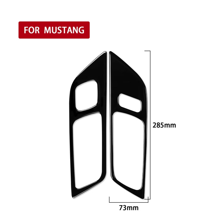 For Ford Mustang 2015-2020 Car Door Handle Panel Decorative Sticker, Left Drive, Door Handle Panel, Left Drive