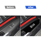 For Ford Mustang 2015-2020 Car Window Lift Panel Decorative Sticker, Right Drive, Window Lift Panel, Right Drive