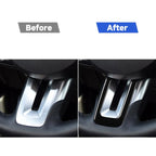 For Ford Mustang 2015-2020 Car Steering Wheel Button Frame Decorative Sticker, Left and Right Drive Universal, Steering Wheel Button Frame