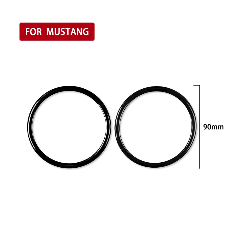 For Ford Mustang 2015-2020 Car Horn Ring Decorative Sticker, Left and Right Drive Universal, Horn Ring