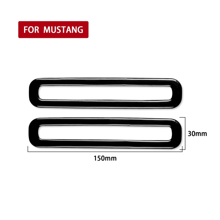 For Ford Mustang 2015-2020 Car Door Air Outlet Decorative Sticker, Left and Right Drive Universal, Door Air Outlet