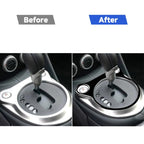 For Nissan 370Z Z34 2009- Car Automatic Gear Console Panel Decorative Sticker, Left and Right Drive Universal, Automatic Gear Console Panel
