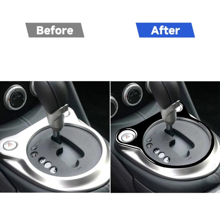 For Nissan 370Z Z34 2009- Car Automatic Gear Console Panel Decorative Sticker, Left and Right Drive Universal, Automatic Gear Console Panel