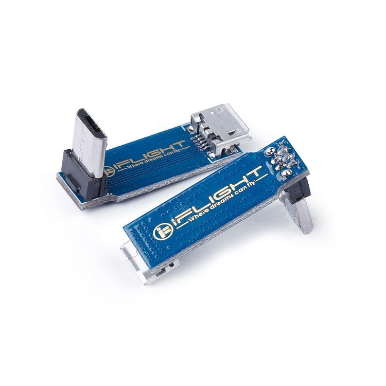 10 PCS iFlight L-Type Adapter Plate Micro USB Male to Female Support Data Transmission Synchronization for RC FPV Racing, For RC FPV