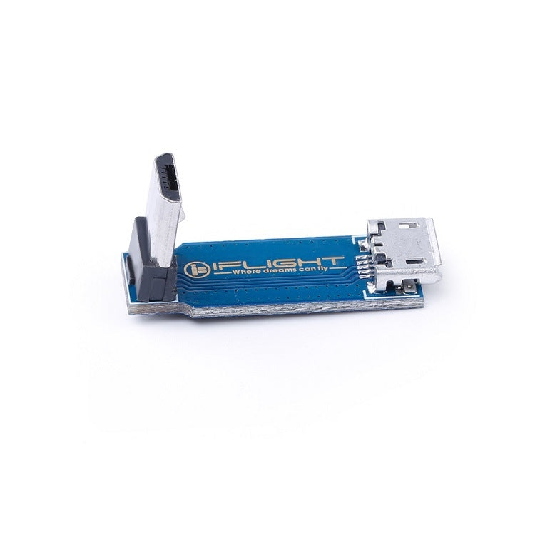 10 PCS iFlight L-Type Adapter Plate Micro USB Male to Female Support Data Transmission Synchronization for RC FPV Racing, For RC FPV