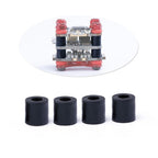 5 Packs / 100pcs iFlight M2 4mm Damping Standoff 16x16 Flytower Shock Absorber Rubber Column Separation Pillar for FPV Race Drone, 4mm 16x16