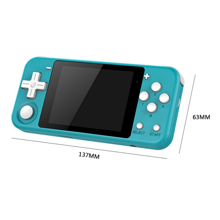 Powkiddy Q90 3.0 inch IPS Screen Retro Joystick Handheld Game Console with 16GB Memory, Q90 / White, Q90 / Blue