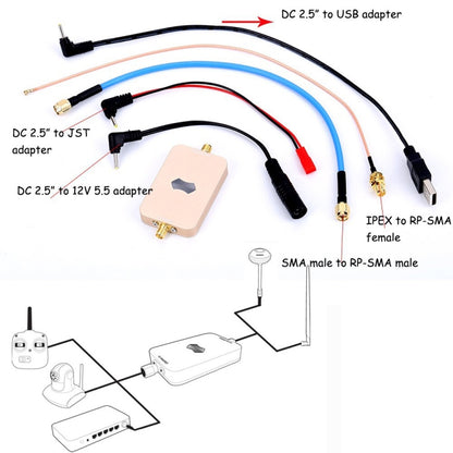 SH-RC24G3W 2.4GHz 3W Wireless WiFi Signal Booster Amplifier for UAV RC, SH-RC24G3W
