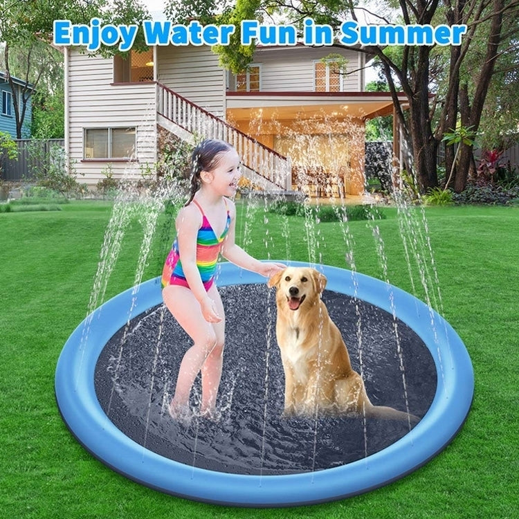 PVC Sprinkler Splash Mat for Kids Outdoor Lawn Water Fun, Diameter: 100CM