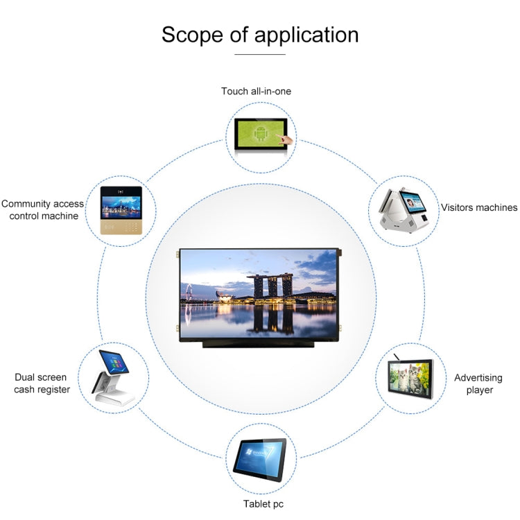 N133BGA-EAB 13.3 inch 30 Pin High Resolution 1366x768 Laptop Screen TFT LCD Panels, Upper and Lower Bracket, N133BGA-EAB