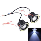 3.0 inch DC 12V 10W 900LM 6500K Car Angel Eyes Fog Lamp Foglight(White Light + White Light), 3.0 inch
