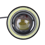 3.5 inch DC 12V 10W 900LM 7000K Car Angel Eyes Fog Lamp Foglight(White Light + White Light), 3.5 inch