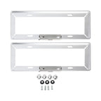 2 PCS Simple and Beautiful Car License Plate Frame Holder Universal License Plate Holder Car Accessories, License Plate Frame Holder