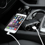 Olesson 2.1A / 1A Dual-USB Ports Car Cigarette Lighter Socket Car Charger, 1630
