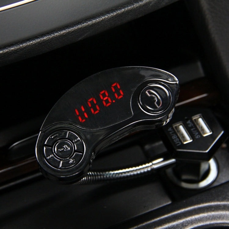 GT86 Dual USB Charger Car Bluetooth FM Transmitter Kit, Support LCD Display / TF Card Music Play / Hands-free, GT86 (Black), GT86 (Gold), GT86 (Silver)