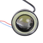2 PCS 2.5 inch DC12-24V 10W 900LM 6500K Car Angel Eyes Fog Lamp Foglight, Cable Length: 20cm(White Light + White Light), 2.5 inch 10W 900LM/6500K  White+White