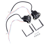 2 PCS 2.5 inch DC12-24V 10W 900LM 6500K Car Angel Eyes Fog Lamp Foglight, Cable Length: 20cm(White Light + White Light), 2.5 inch 10W 900LM/6500K  White+White