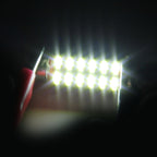 2 PCS DC 12V 2W 41MM 4014 Bicuspid Port No Decoding Car Dome Lamp LED Reading Light with 10 LED Lights, 41MM