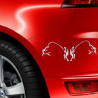 10 PCS Dual Funny Go Fishing Styling Reflective Car Sticker, Size: 25cm x 9.5cm, Fishing Styling 3